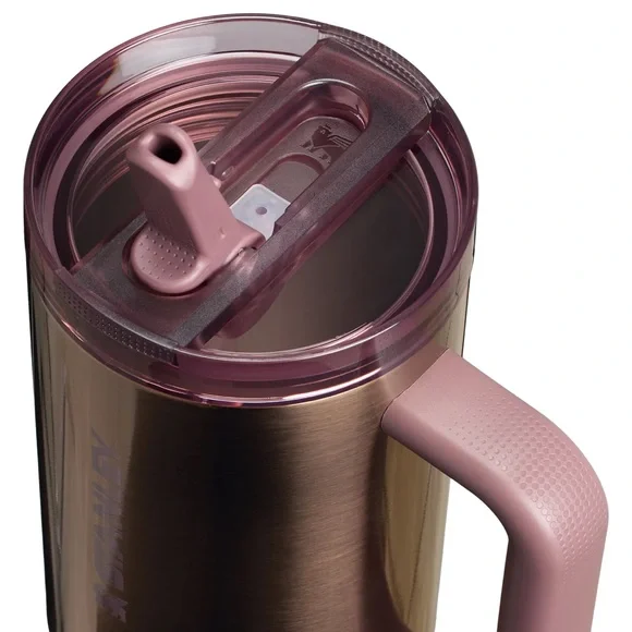 Stanley Mesa Rose Polished Rose Gold QUENCHER PROTOUR FLIP STRAW TUMBLER 40 OZ.